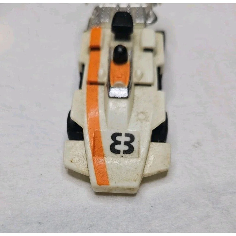 1977 TCR Ideal #8 White Slot Car Vintage